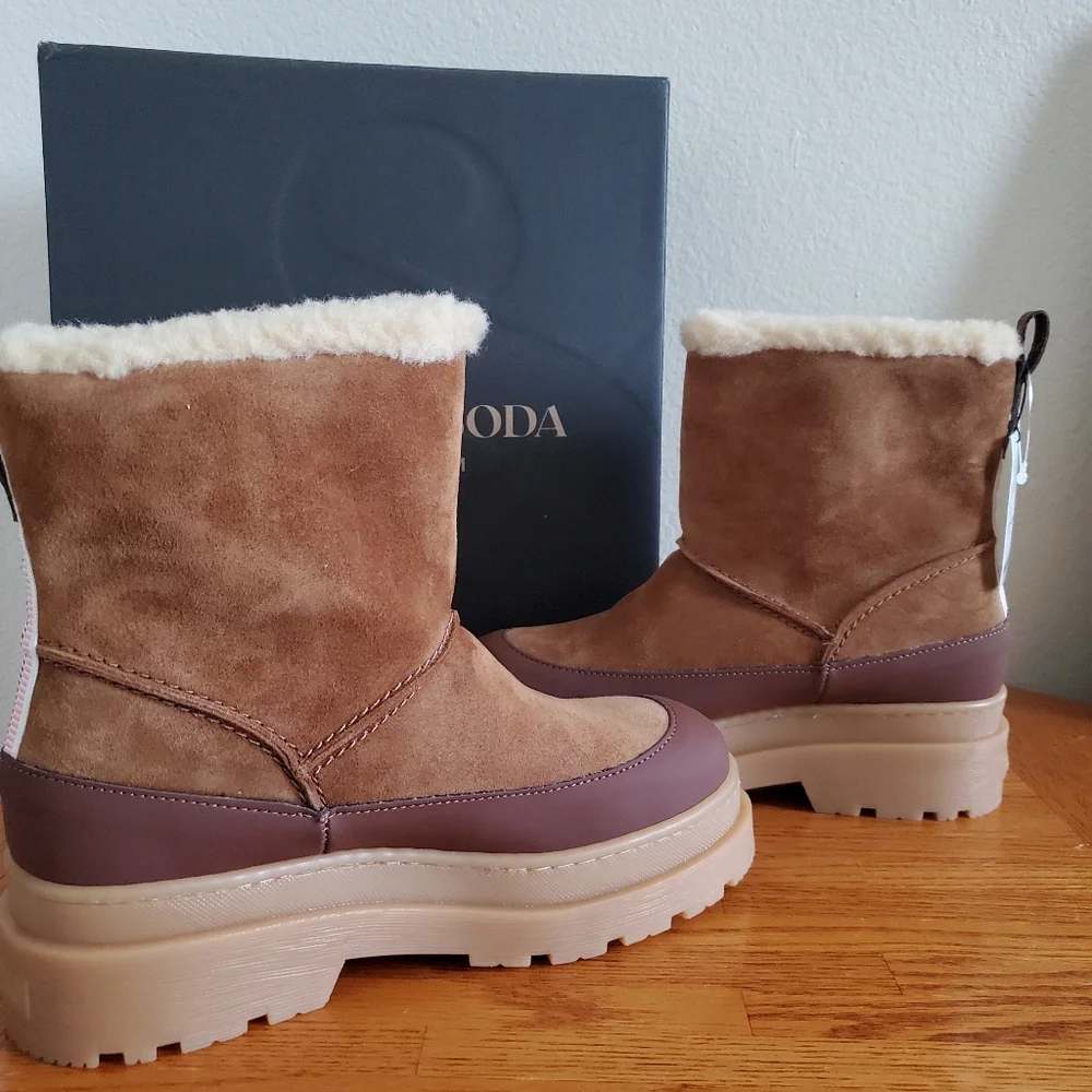 Scotch & Soda Women's Tan and Brown Boots